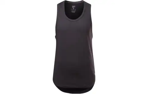 Reebok Tank Tops Men's Black Crew Neck Moderate Straight Fit
