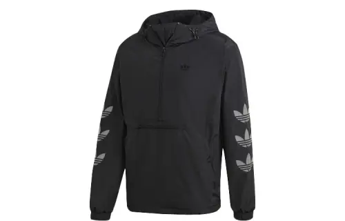 Adidas Originals Regen Wb Tref Jackets Men's Black Hooded Moderate Other