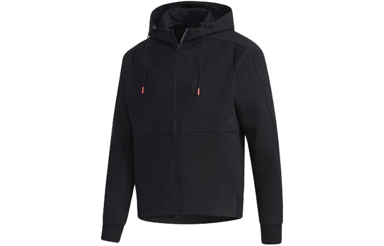 Adidas Jackets Men's Black Hooded Moderate Other