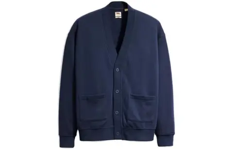 Levi's Knitwear Men's Dark Blue V-neck Moderate Other