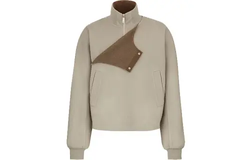 DIOR Quarterly New Products Jackets Men's Beige Stand Collar Moderate Other
