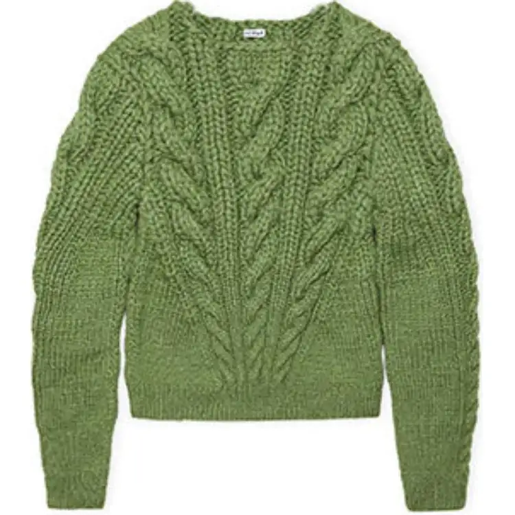LOEWE FW24 Cashmere Sweater Men's Green Apple Color