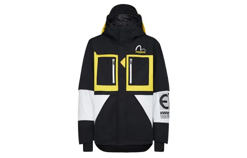 EVISU Jackets Men's Black Hooded Thickened Other