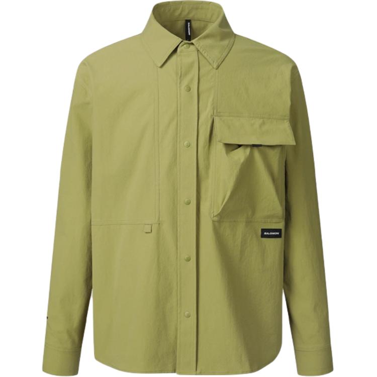 Мужская рубашка Salomon SLATE ACTIVE SHIRTS M (оливковая)