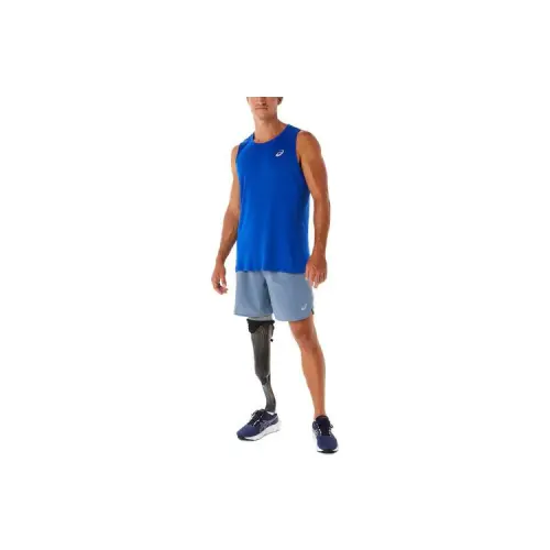 Asics SILVER Tank Top Men's Blue