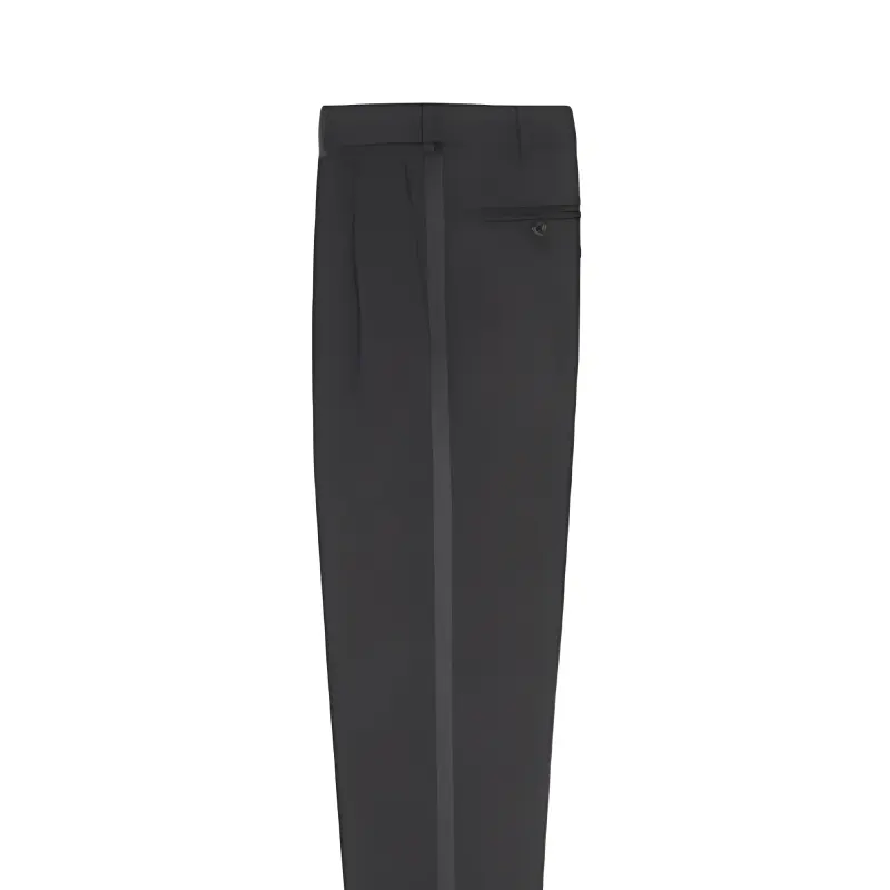 SAINT LAURENT Button Detailed Straight Leg Trousers