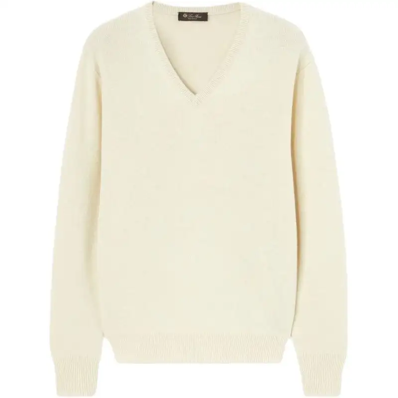 Loro Piana Cashmere Sweater Unisex Beige