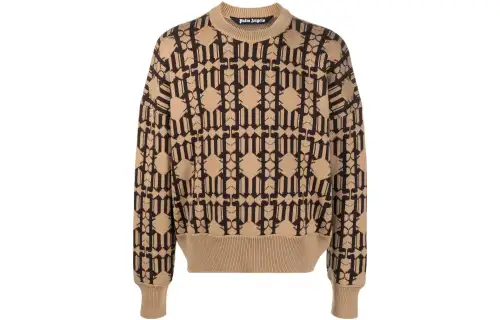 Palm Angels monogram-jacquard jumper