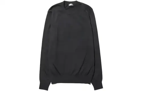 DIOR Sweaters Men's Black Crew Neck Moderate Other