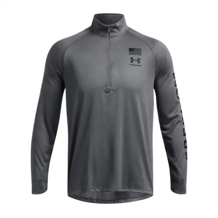 Under Armour Freedom Tech Sweatshirt Men's Asphalt Gray