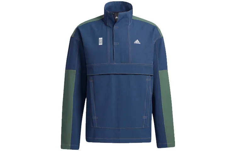 Adidas Jackets Men's Navy Blue Stand Collar Moderate Other