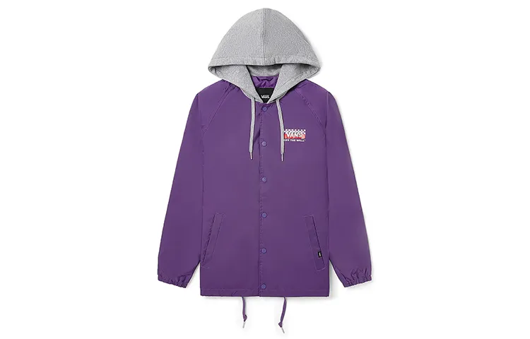 Vans Jackets Unisex Purple Hooded Moderate