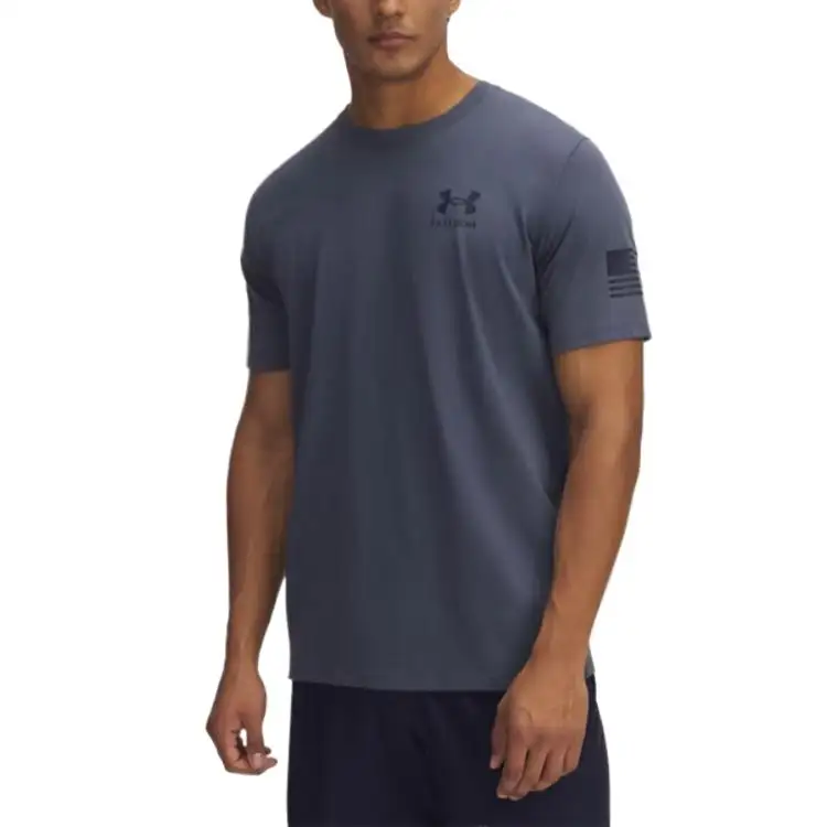 Under Armour Flag T Shirt Men's Marine Blue 044