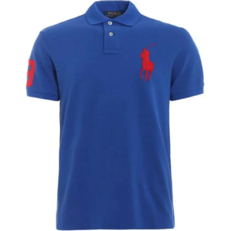 Polo Ralph Lauren Big Pony Polo Shirt Custom Slim Fit Men's Blue