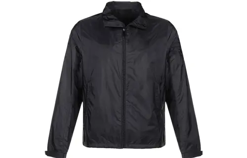 PRADA Jackets Men's Black Lapel Moderate Other
