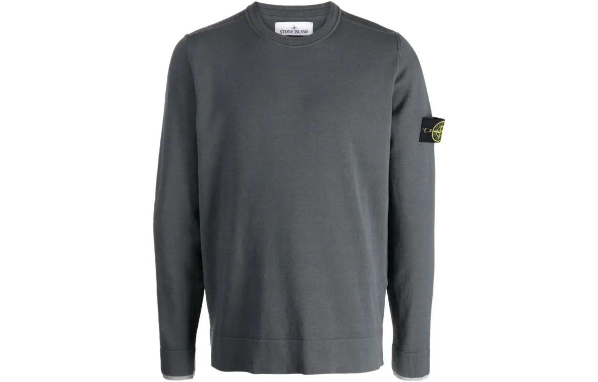 STONE ISLAND Compass Patch Crewneck Jumper