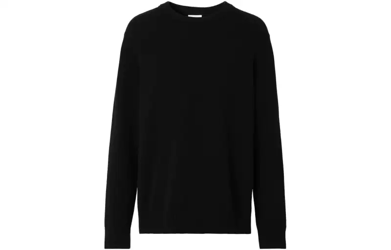 Burberry SS23 Cashmere Sweater Men's Black