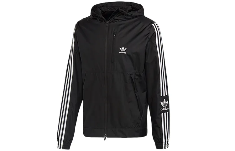 Adidas Originals Jackets Men's Black Hooded Moderate Other