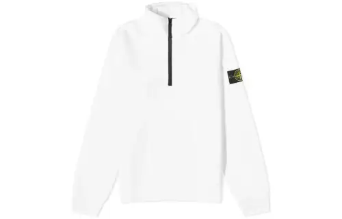 STONE ISLAND Sweaters Men's White Stand Collar Moderate Other