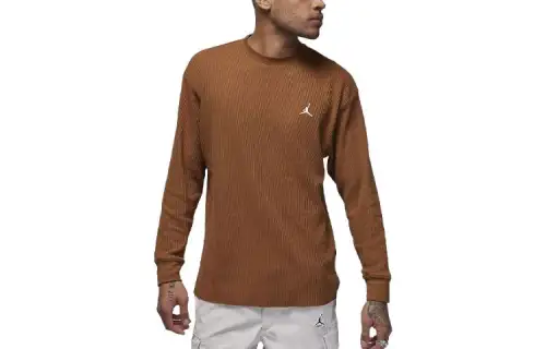 Jordan Sweaters Men's Tan Crew Neck Moderate Other