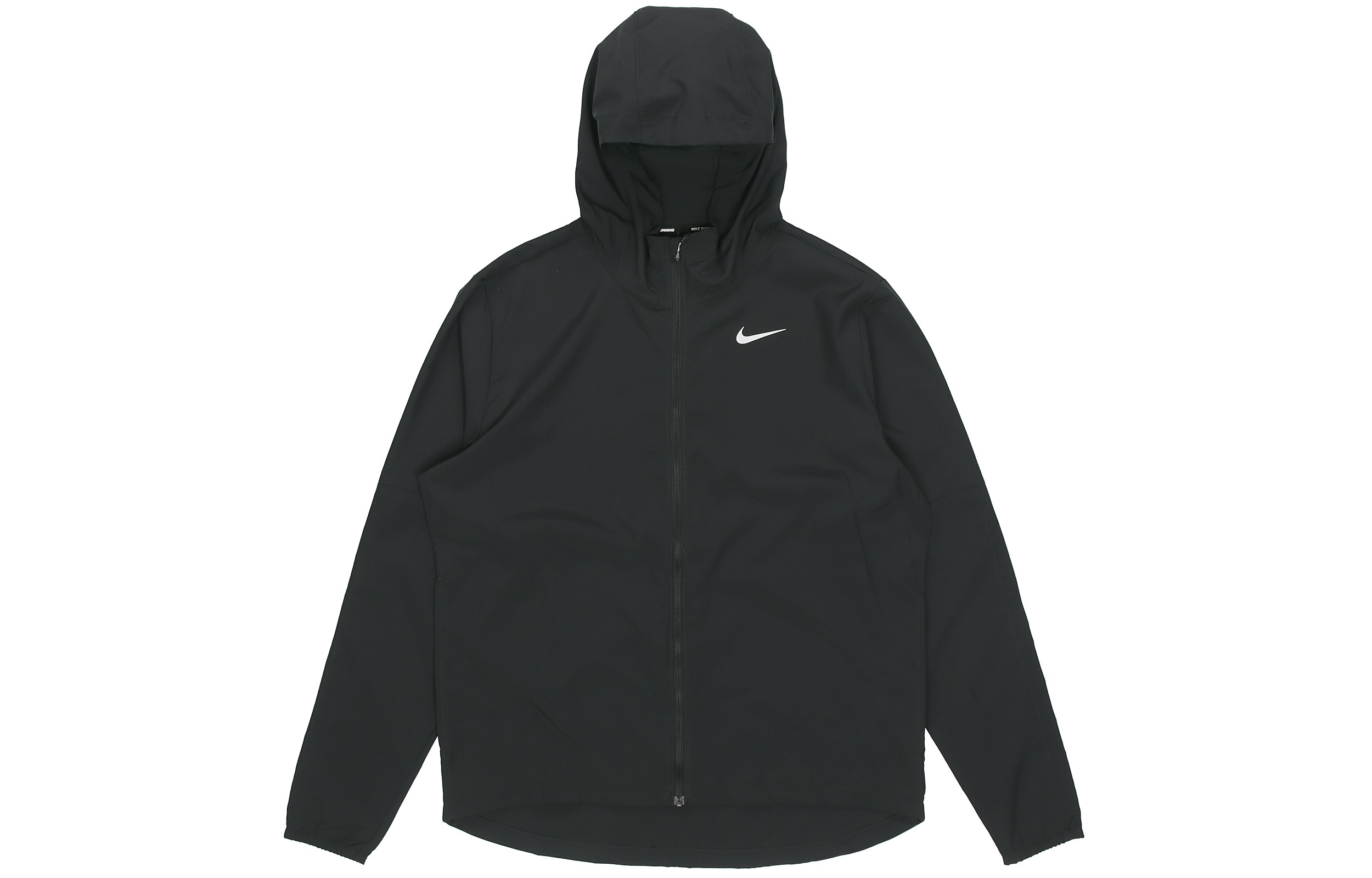Nike Sports life series Windrunner solid color woven running hooded jacket spring men's black