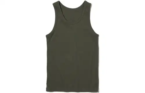 UNIQLO Tank Top Unisex Dark Olive