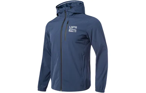 Li Ning Jackets Men's Blue Hooded Moderate Other