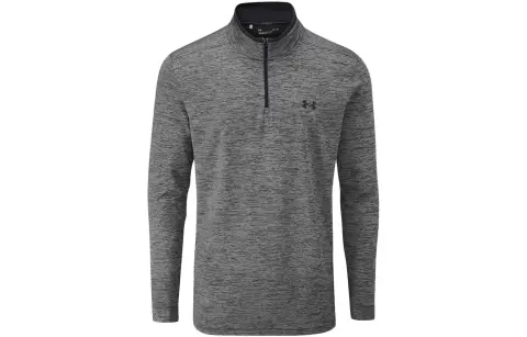 Under Armour Knitwear Men's Gray Stand Collar Moderate Other