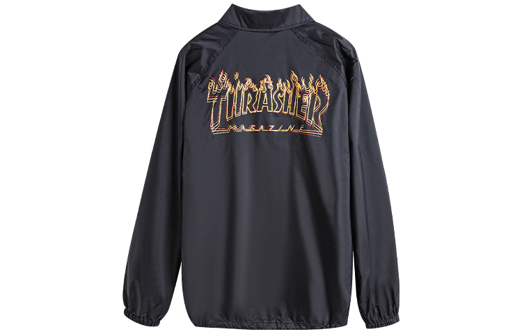 Куртка Thrasher Skategoat Flame Jacket (черная)