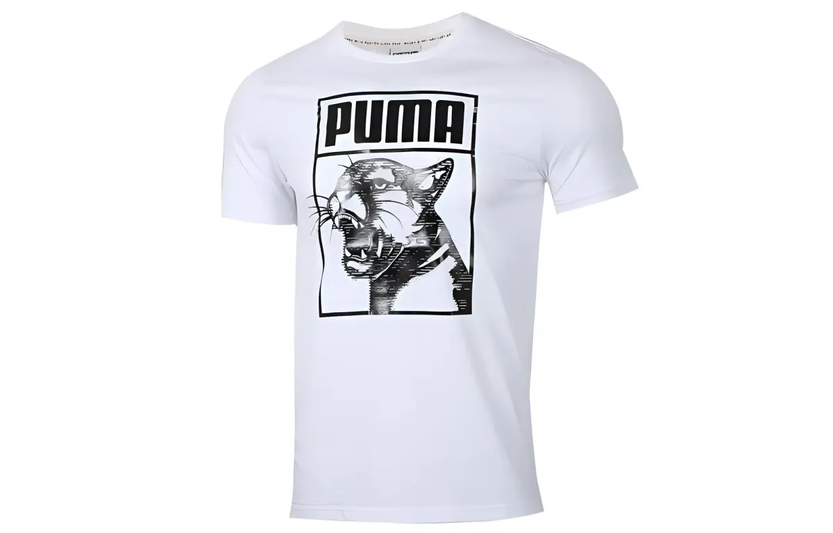 PUMA Set-in Sleeve T-Shirt Men's White