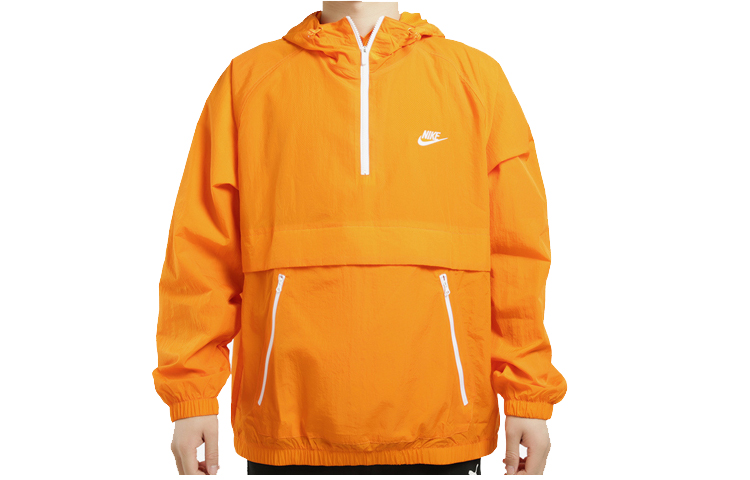 Мужская куртка Nike Half-Zip (оранжевая) — фото 3