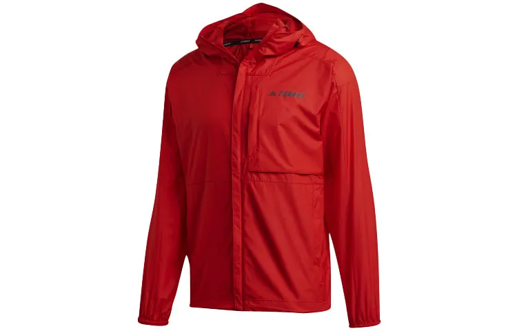 Adidas Jackets Men's Light Scarlet Hooded Moderate Other