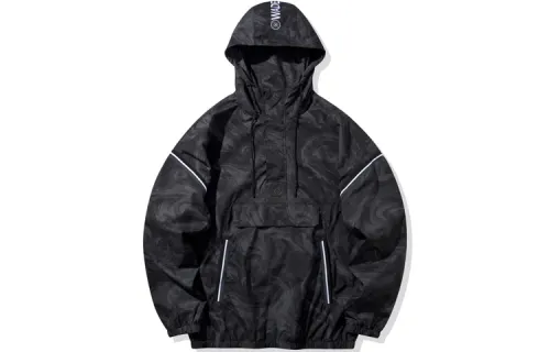 Li Ning Wade Collection Jackets Men's New Standard Black Print Hooded Moderate Other