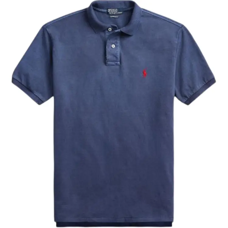 Polo Ralph Lauren Polo Shirt Custom Slim Fit Men's Marine Blue