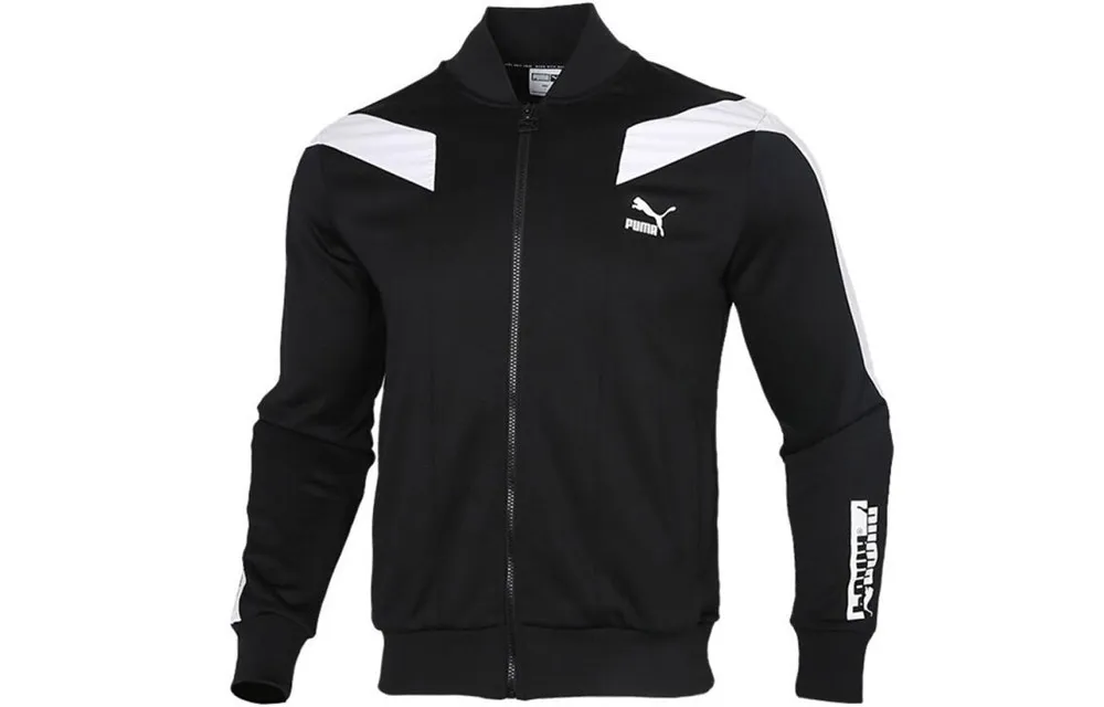 PUMA Jackets Men's Black Stand Collar Moderate Other