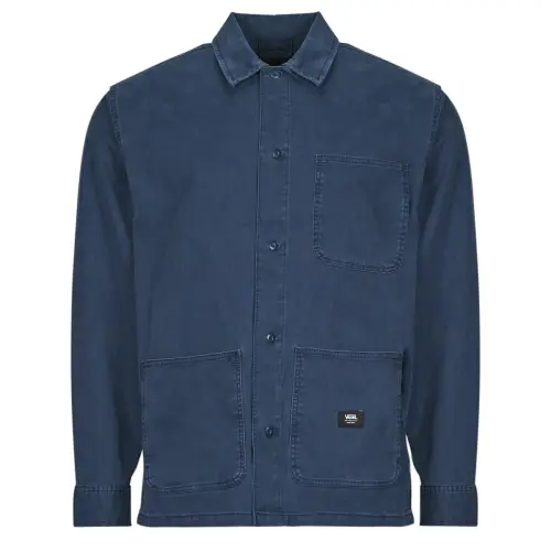 Vans Shirts Men's Dark Blue Lapel Thin Other