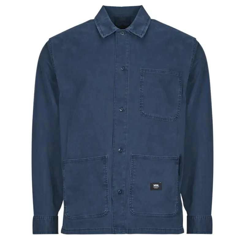 Vans Shirts Men's Dark Blue Lapel Thin Other