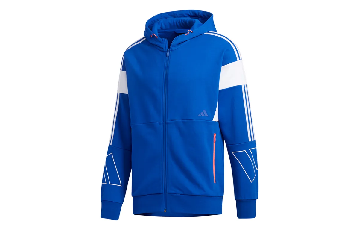 Adidas Jackets Men's Royal Blue Hooded Moderate Other
