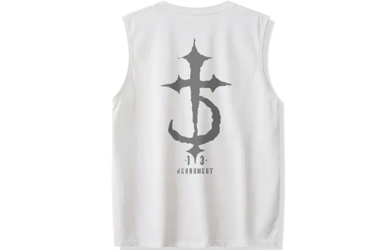 JEANSWEST Tank Tops Unisex Crew Neck Moderate Straight Fit