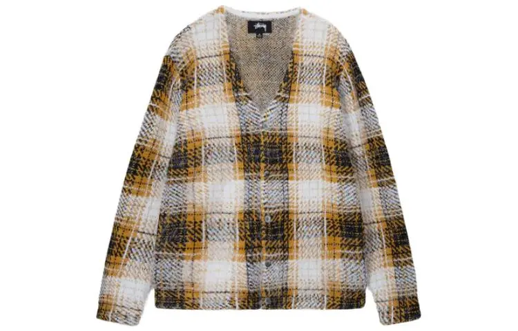 Stussy SS23 Hairy Plaid Cardigan