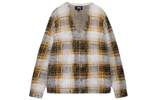 Stussy SS23 Hairy Plaid Cardigan