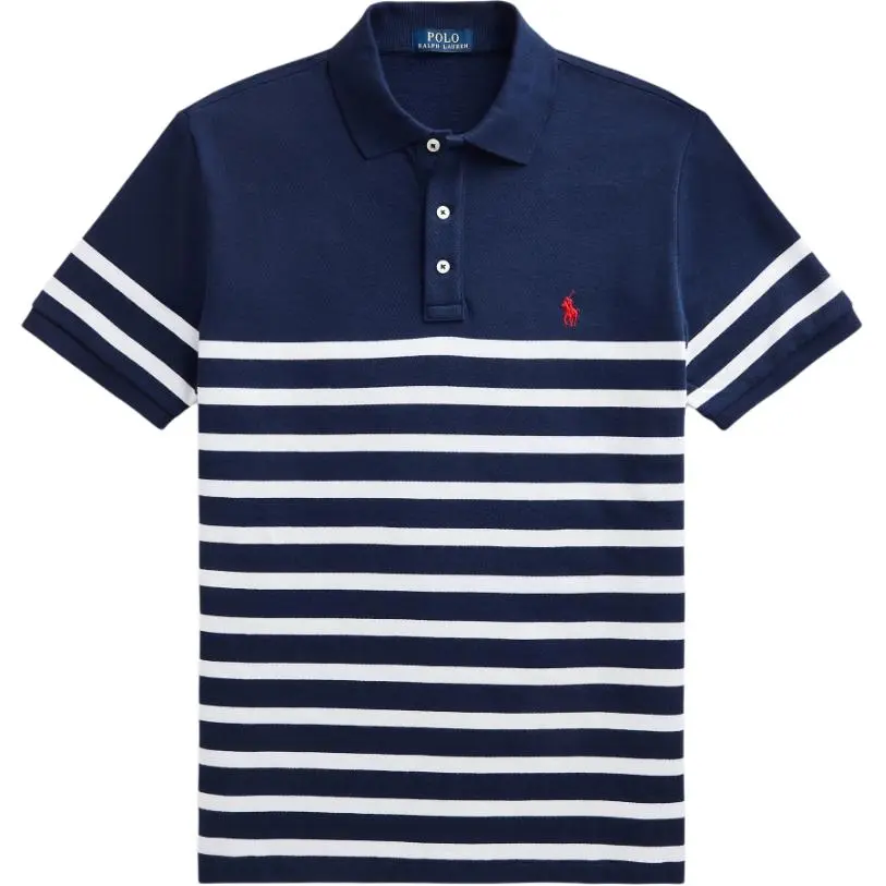 Polo Ralph Lauren Polo Shirt Custom Slim Fit Men's Marine Blue