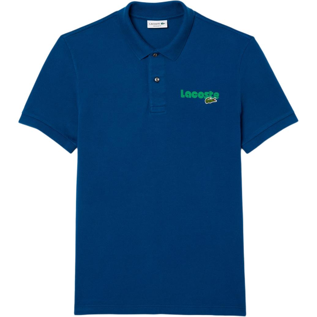 Мужское поло LACOSTE (синее)