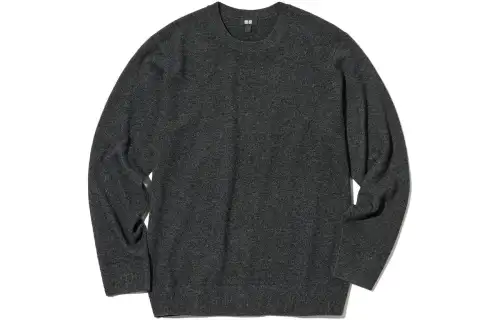 UNIQLO Sweaters Unisex Dark Gray Crew Neck Moderate Other