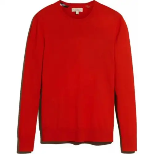 Burberry Sweaters Men's Red Crew Neck Moderate Other