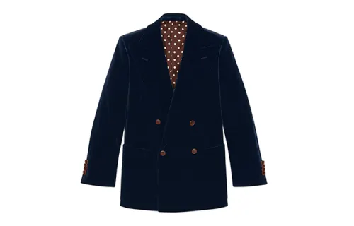 GUCCI Jackets & Coats Men's Dark Blue