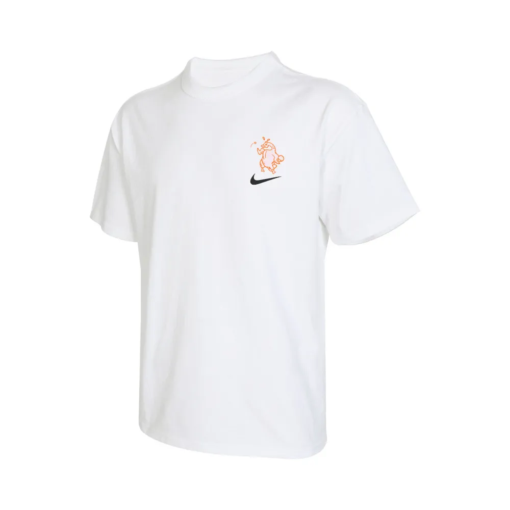 Nike T-Shirts Men's White Crew Neck Moderate