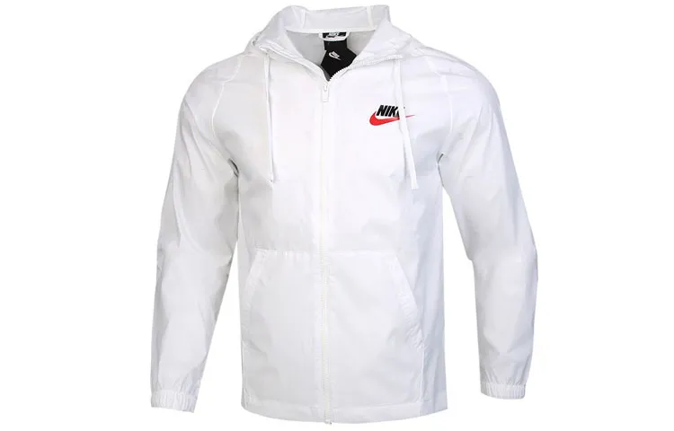 Nike Jackets Men's White Hooded Thin Other