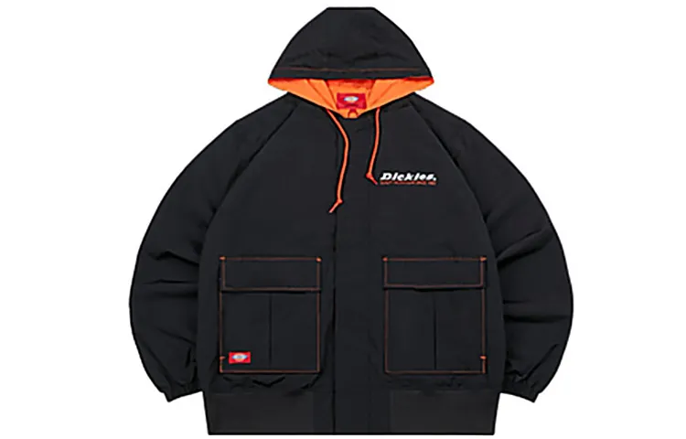 Dickies Jackets Men's Black Hooded Moderate Other