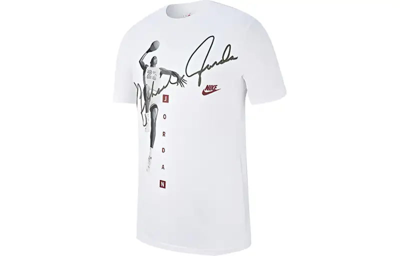 Jordan T Shirts Men's Crew Neck Moderate Straight Fit